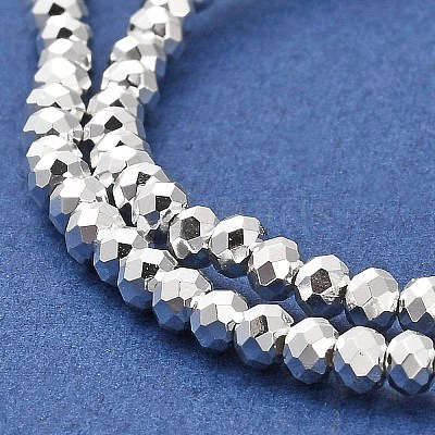 Electroplate Glass Beads Strands EGLA-D030-15A-06-1