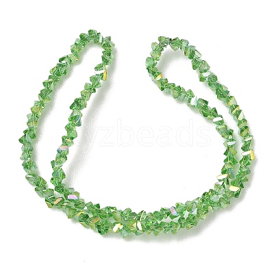 Electroplate Transparent Glass Beads Strands EGLA-P061-04C-AB21-1