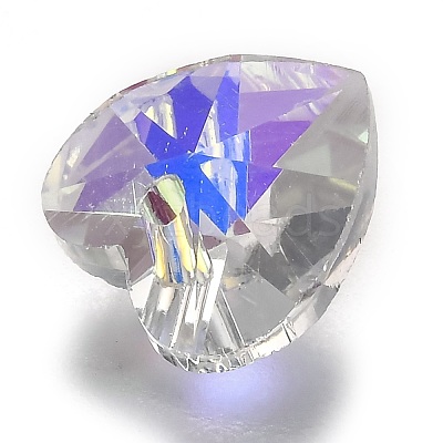 Electroplate Glass Charms X-G030V10mm-001GL-1