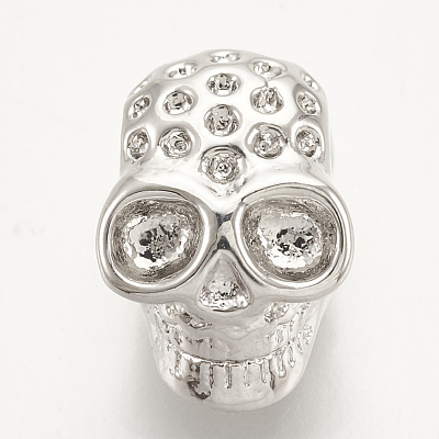 Brass Bead Rhinestone Settings ZIRC-S061-55P-1