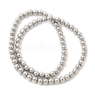 Electroplate Glass Beads Strands EGLA-F166-01B-P-1