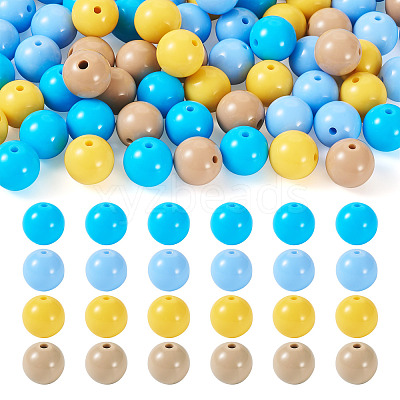 Opaque Acrylic Beads OACR-TAC0014-06J-1