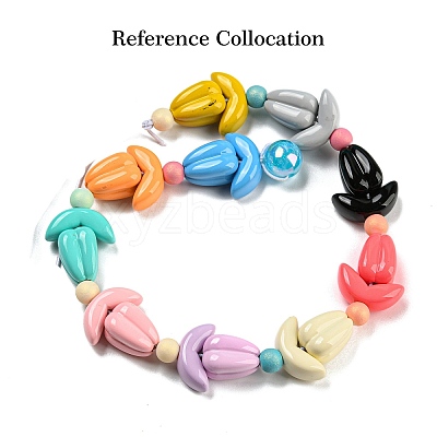 Baking Paint Acrylic Beads OACR-Q189-01-1