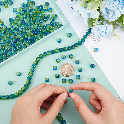 400Pcs Baking Paint Glass Beads Strands GLAA-PH0002-07-1
