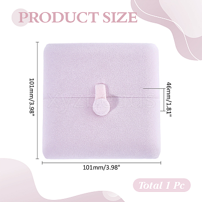 Velvet Jewelry Packing Boxes for Big Pendants CON-WH0085-226A-02-1