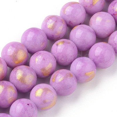 Natural Mashan Jade Beads Strands X-G-F670-A09-8mm-1