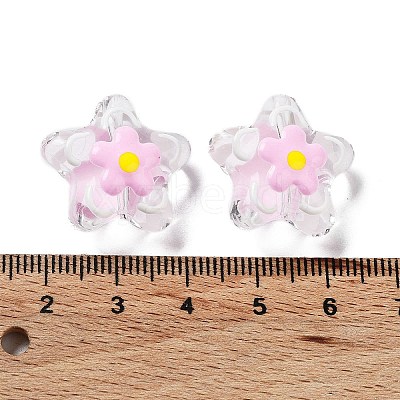 Transparent Glass Beads LAMP-H065-02E-1