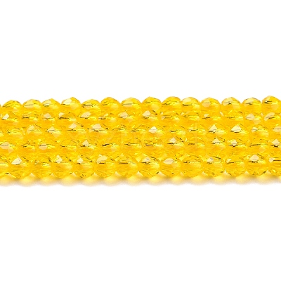 Transparent Glass Beads Strands GLAA-H021-04-06-1