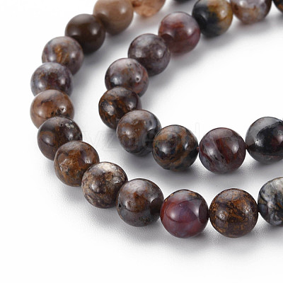 Natural Pietersite Beads Strands G-R446-8mm-13-1