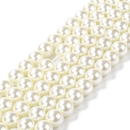 Eco-Friendly Glass Pearl Beads HY-J002-10mm-HX001-1