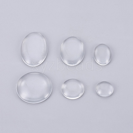Transparent Glass Cabochons GGLA-X0010-01-1