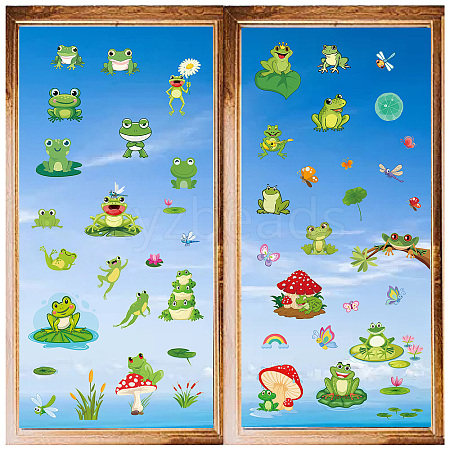 8 Sheets 8 Styles PVC Waterproof Wall Stickers DIY-WH0345-113-1