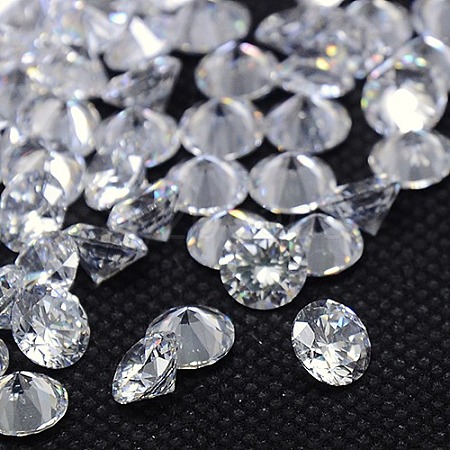 Diamond Shape Grade AAA Cubic Zirconia Cabochons X-ZIRC-J013-01-1.75mm-1