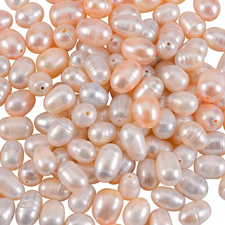 2 Style Natural Cultured Freshwater Pearl Beads Strands PEAR-SZ0001-06-1