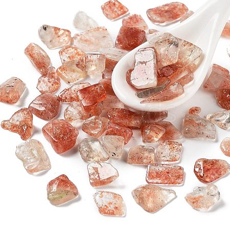 Natural Sunstone Chips Beads X-G-M428-03A-1