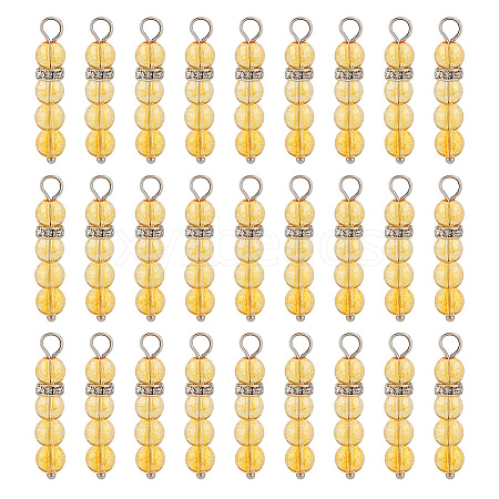 FINGERINSPIRE 40Pcs Natural Citrine Pendants G-FG0001-09-1