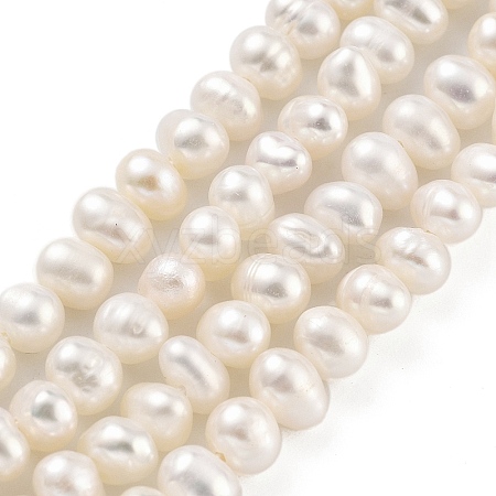 Natural Cultured Freshwater Pearl Beads Strands PEAR-C003-07B-1
