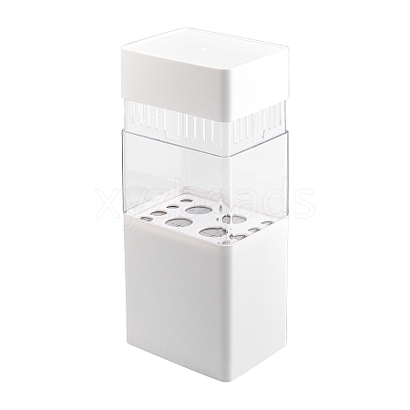 ABS with Plastic Cosmetic Brush Storage Container AJEW-WH0168-18C-1