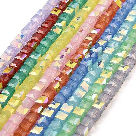 Baking Painted Glass Beads Strands DGLA-D001-05-1