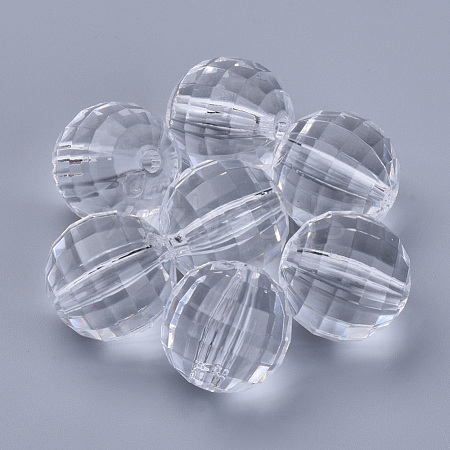 Transparent Acrylic Beads X-TACR-Q254-18mm-V01-1
