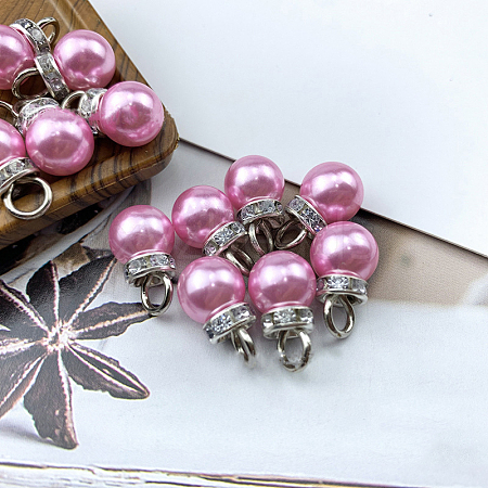 ABS Plastic Imitation Pearl Charms KY-TAC0011-03P-03-1