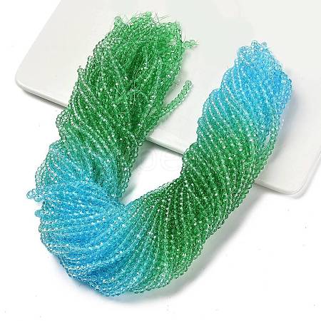 Transparent Painted Glass Beads Strands LS-DGLA-A034-T4mm-A17-1