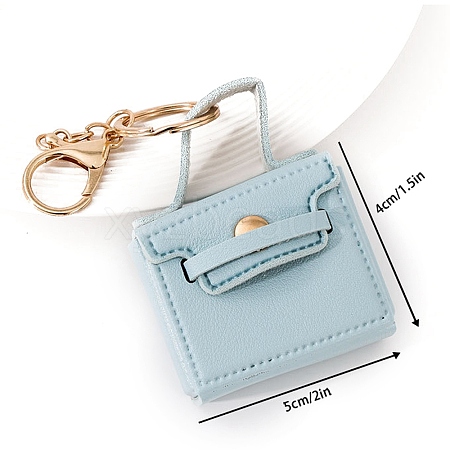 Portable PU Leather Bag Keychain PW-WGA9343-05-1