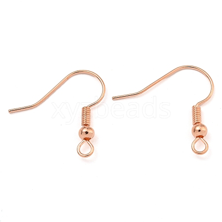 Brass Earring Hooks KK-Q362-RG-NF-1