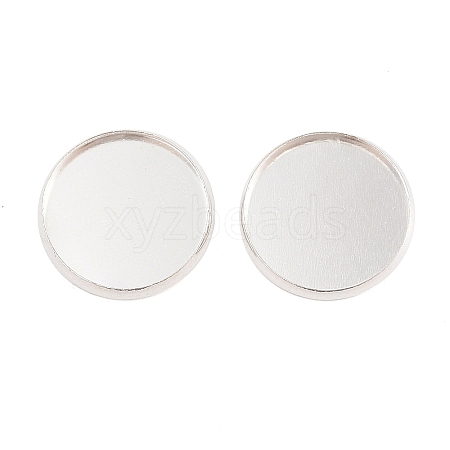 Brass Plain Edge Bezel Cups KK-L005-A-S-1