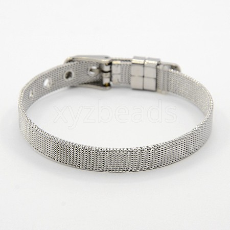 Fashionable Unisex 304 Stainless Steel Watch Band Wristband Bracelets X-BJEW-F065A-01-1