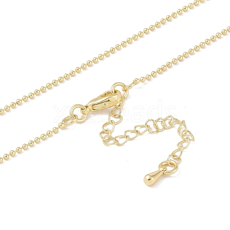 Brass Chain Necklaces NJEW-P309-09G-1
