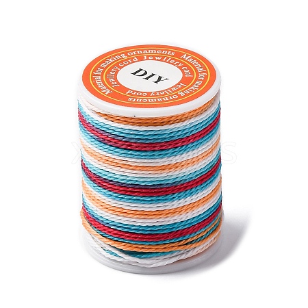 Segment Dyed Twisted Waxed Polyester Cord YC-C003-01C-1