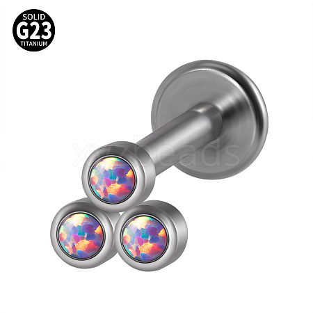 G23 Titanium Threadless Labrets WG33C7B-17-1