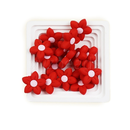 Flower Silicone Beads PW-WG97C3C-03-1