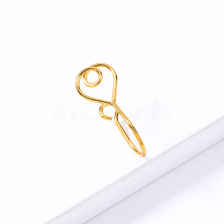 304 Stainless Steel Clip on Nose Rings WG032BD-09-1