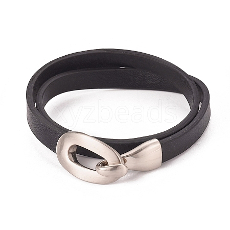 Imitation Leather Wrap Bracelets LS-BJEW-G620-F03-1