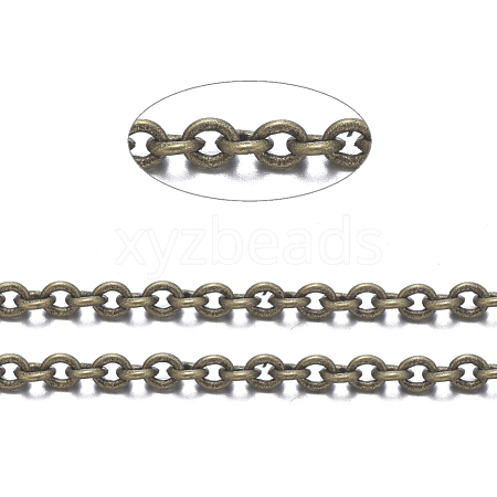 Brass Cable Chains CHC-034Y-AB-NF-1