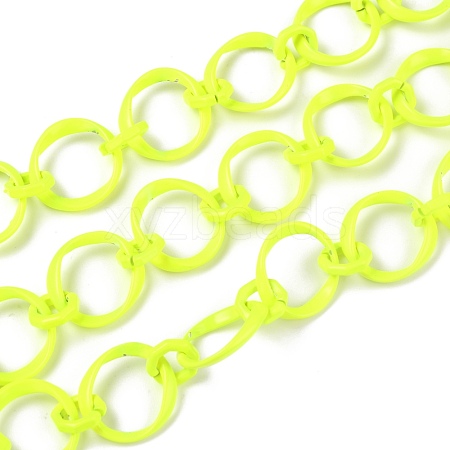 Eco-Friendly Alloy Spray Painted Link Chains LCHA-H005-01J-1