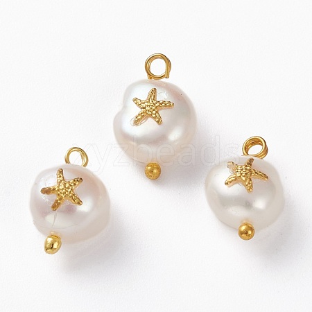 Natural Keshi Pearl Pendants PALLOY-JF00594-01-1