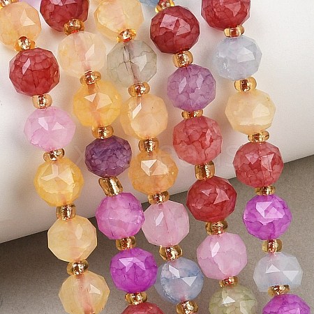 Dyed Imitation Jade Glass Beads Strands GL-Z001-02A-06-1