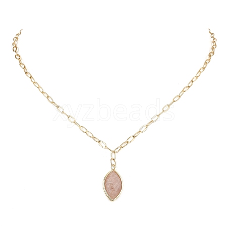 Brass Paperclip Chain Necklaces for Women NJEW-JN04981-1