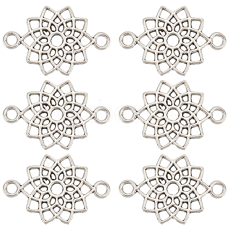 100Pcs Tibetan Style Alloy Connector Charms FIND-SC0006-16-1