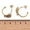 316L Surgical Stainless Micro Pave Clear Cubic Zirconia Stud Earrings SA-CBA2989-01-2