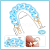 1Pc Opaque Acrylic Twisted Chain Bag Extender Chains PURS-PH0001-41A-2