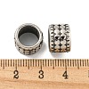 316 Surgical Stainless Steel Large Hole Beads STAS-Q326-09AS-10-2