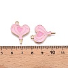 Valentine's Day Theme Alloy Enamel Pendants ENAM-T020-50I-02-3