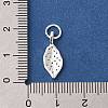 RaRack Plating Brass Micro Pave Cubic Zirconia Pendants KK-F883-09S-3