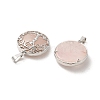 Natural Rose Quartz Pendants FIND-PW0025-04N-3