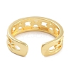 Rack Plating Brass Open Cuff Rings RJEW-Z059-08G-3