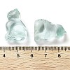 Glass Carved Cat Figurines DJEW-L023-B28-3